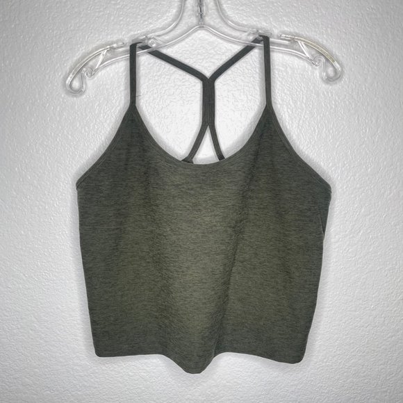 Beyond Yoga Women's Plus Size 3X Cropped Green Activewear Workout Camisole - Picture 3 of 14